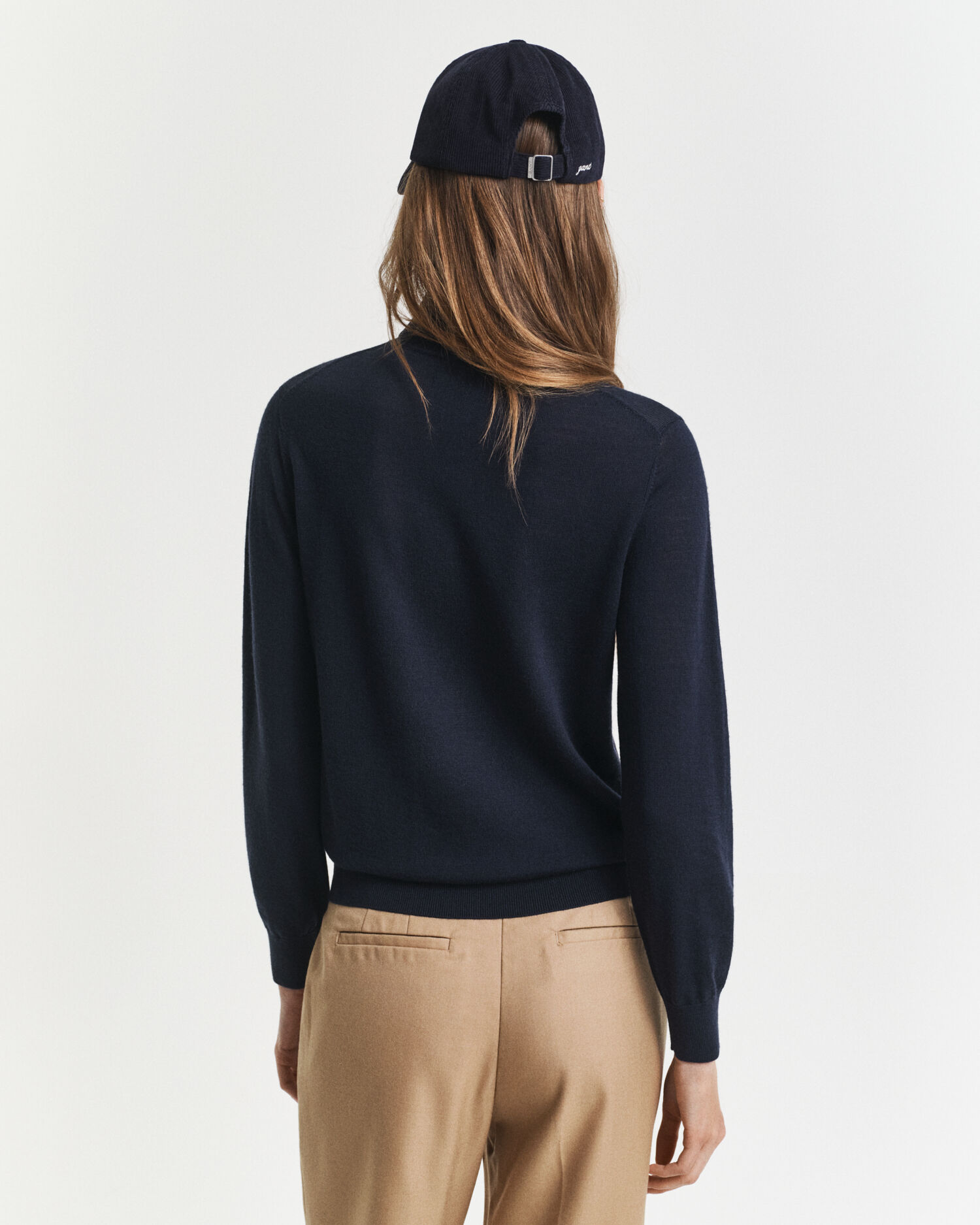 Tröja med polokrage i extra fin merinoull