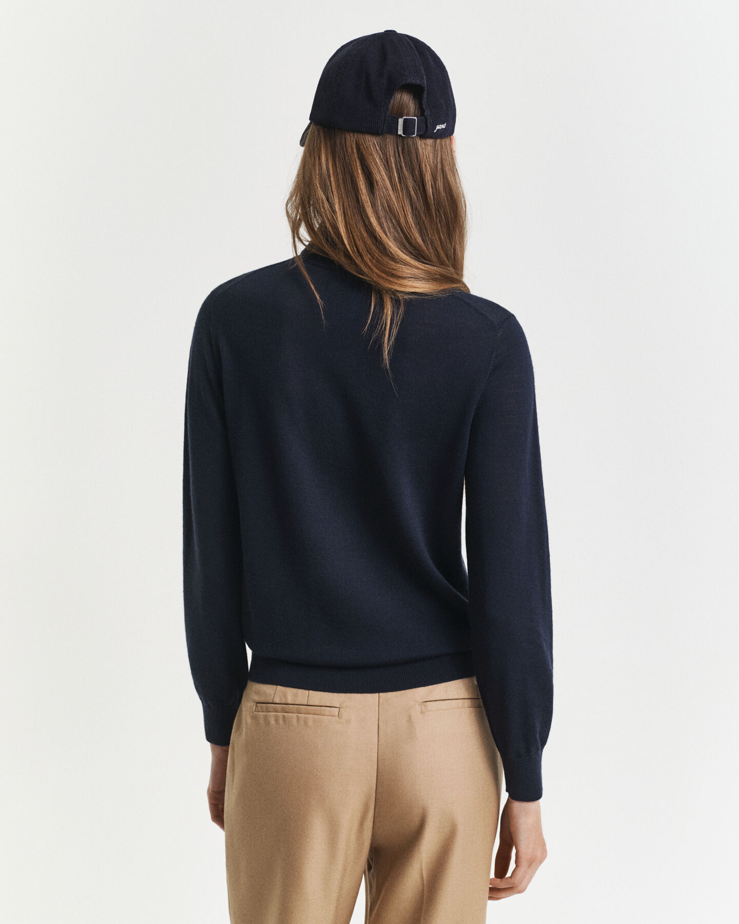 Tröja med polokrage i extra fin merinoull