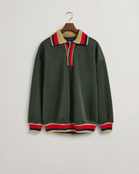 Rugger med stickad krage