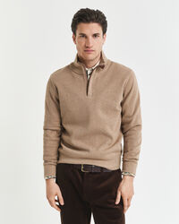 Sacker Rib sweatshirt med half-zip