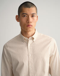 Slim fit oxfordskjorta med litet paisleym&ouml;nster