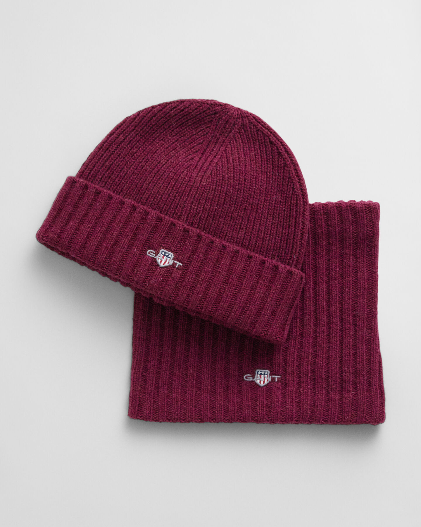 Kids set med m&ouml;ssa och sjalkrage i ull