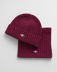 Kids set med m&ouml;ssa och sjalkrage i ull