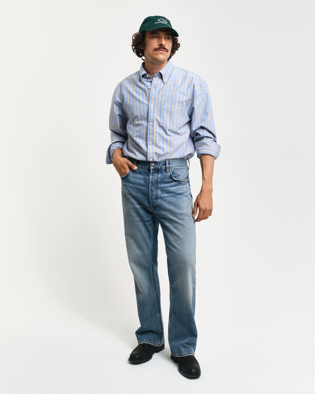 Relaxed fit Archive randig oxfordskjorta