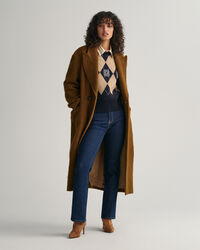 Superfin argylemönstrad crew neck tröja