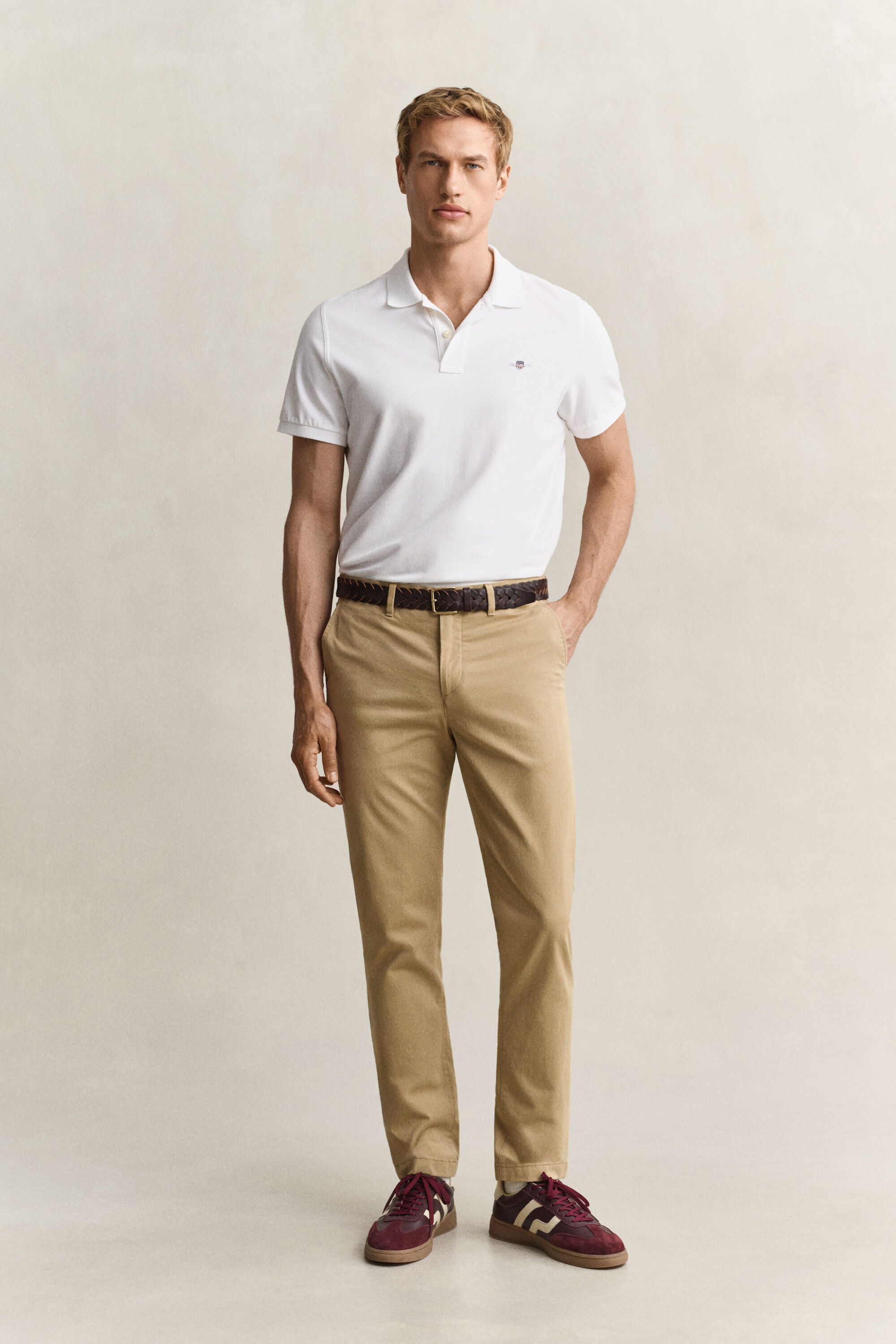 Klassiska chinos med slim fit