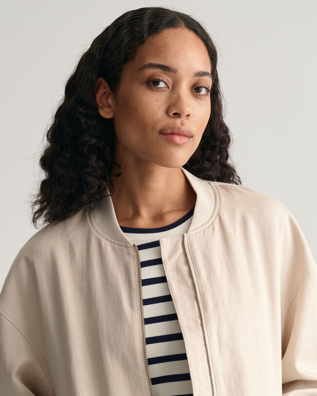 Bomberjacka i linneblandning