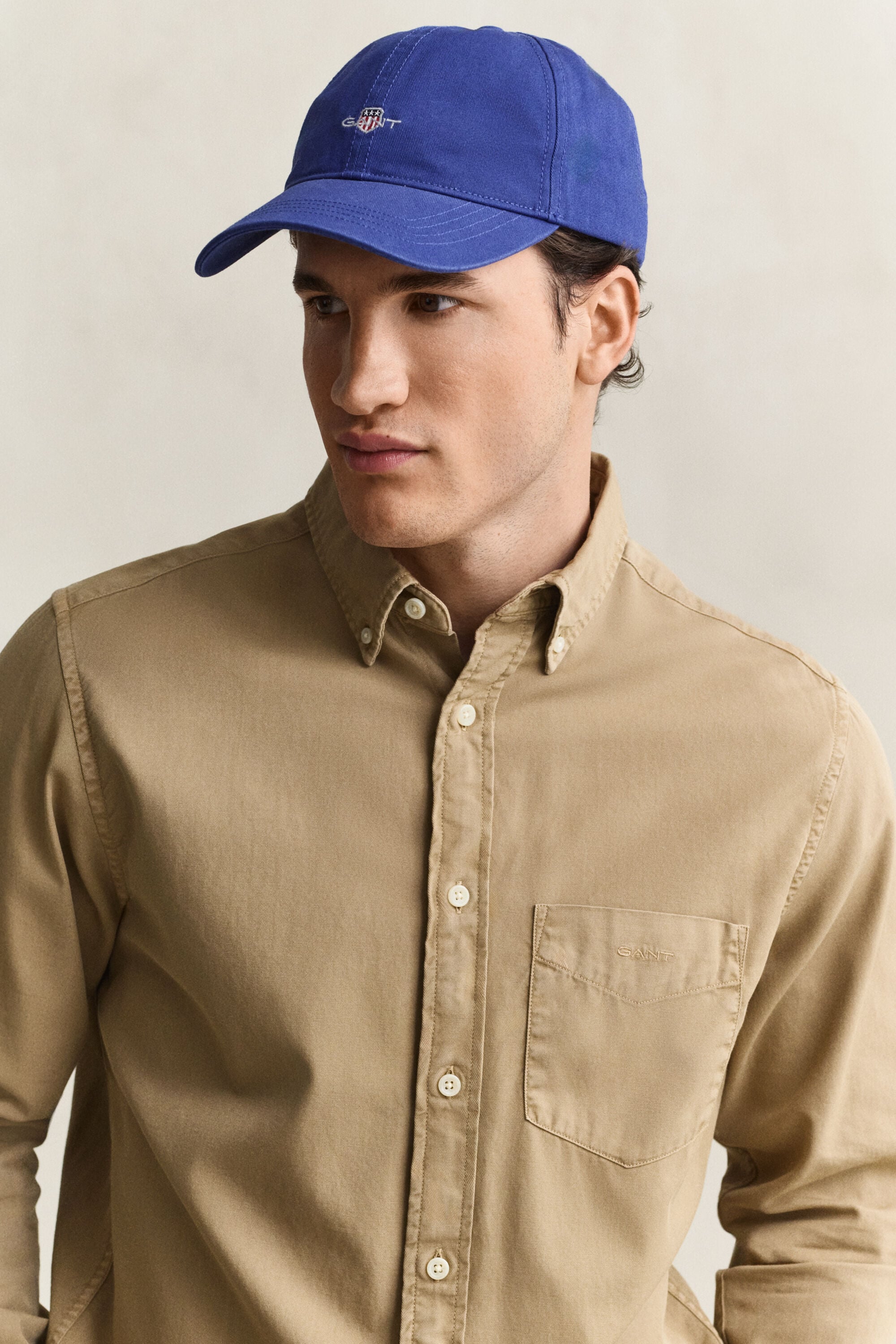 Regular fit twillskjorta