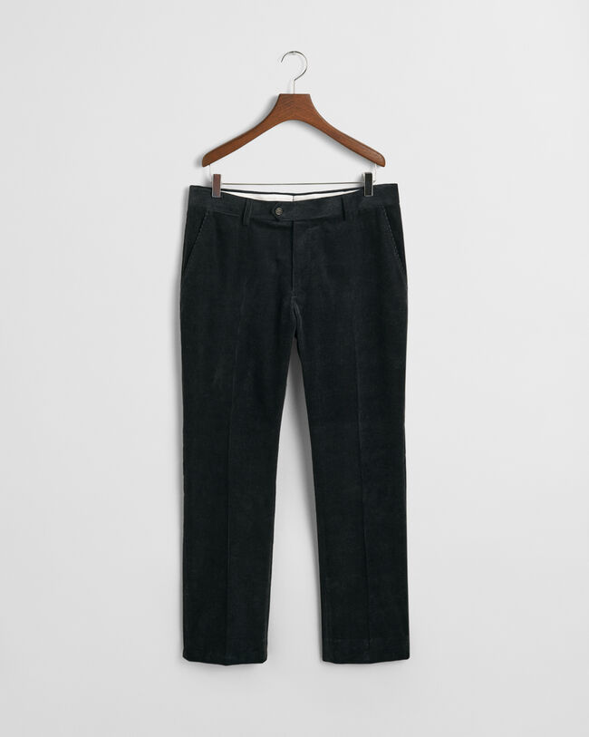 Slim fit kostymbyxor i manchester