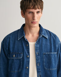 Oversized denimskjorta