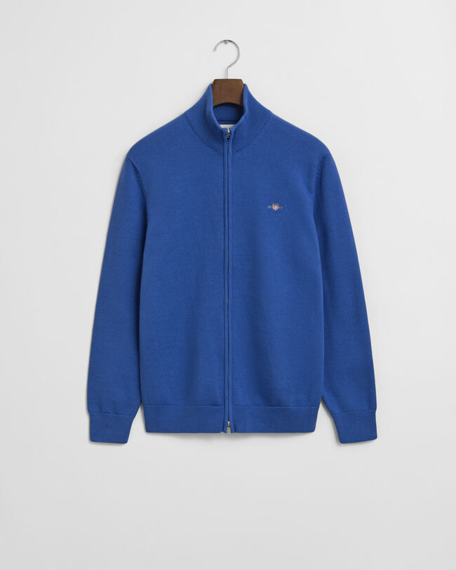 Casual Cotton kofta med dragkedja