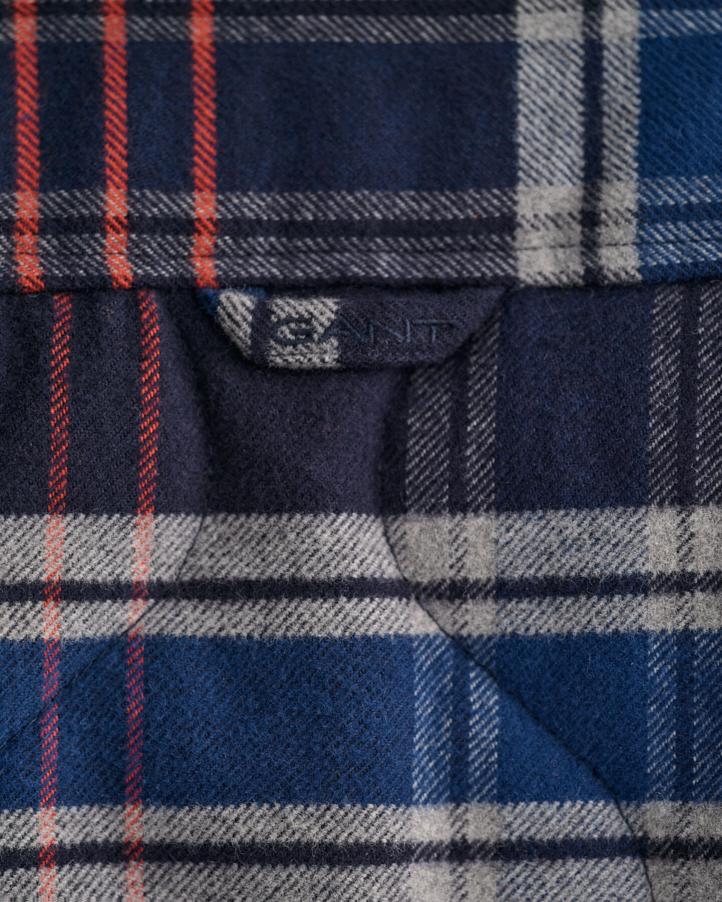 Quiltad skjortjacka i flanell