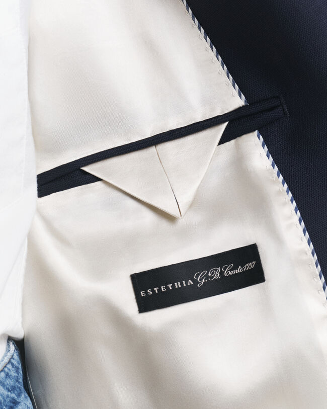 Oversized panamavävd kavaj i ull