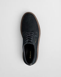 Kinzoon låga snörskor i mocka