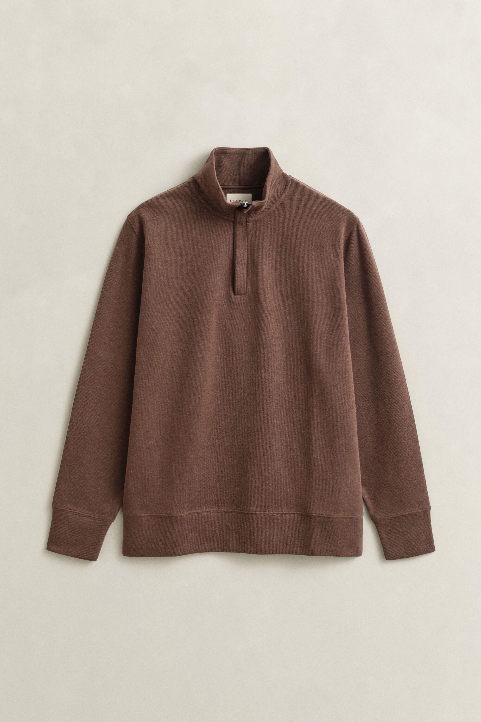 Sacker Rib sweatshirt med half-zip