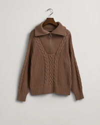 Cable Half-Zip tröja