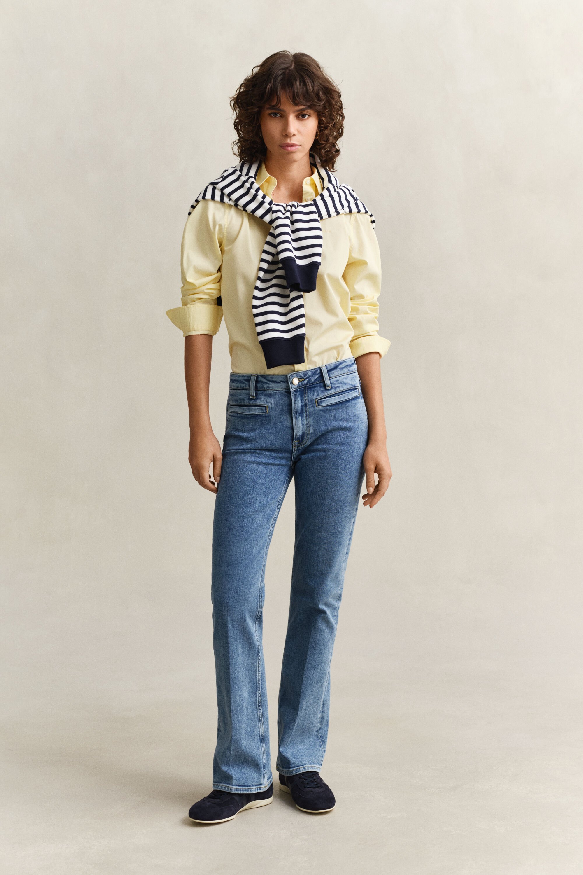 Regular fit klassisk poplinskjorta