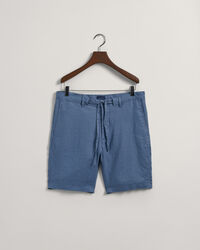 Relaxed fit linneshorts med dragsko