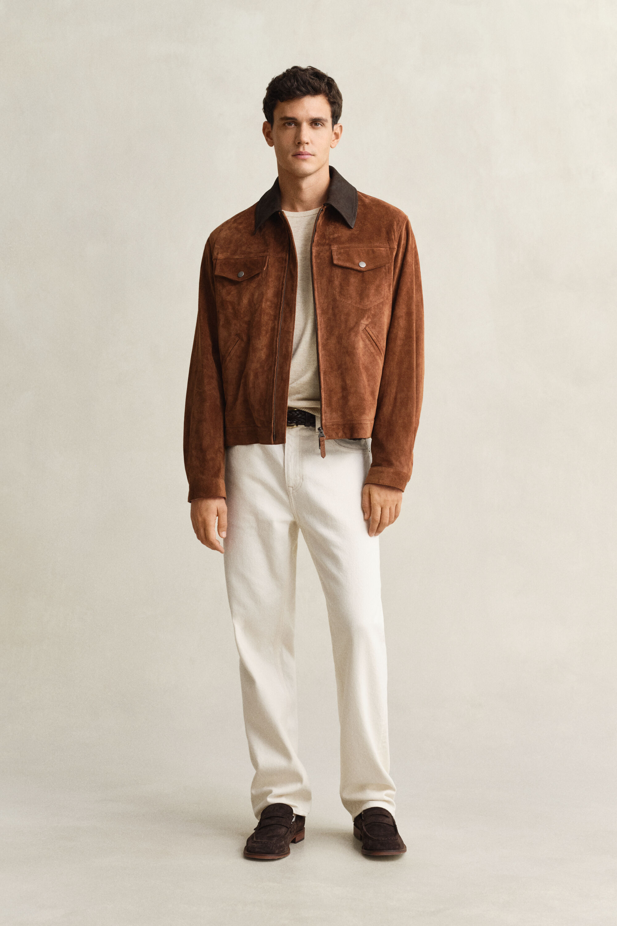 Tröja i grovspunnen bomullsblandning