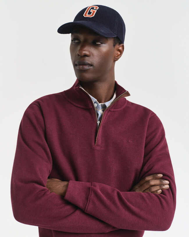 Sacker Rib sweatshirt med half-zip