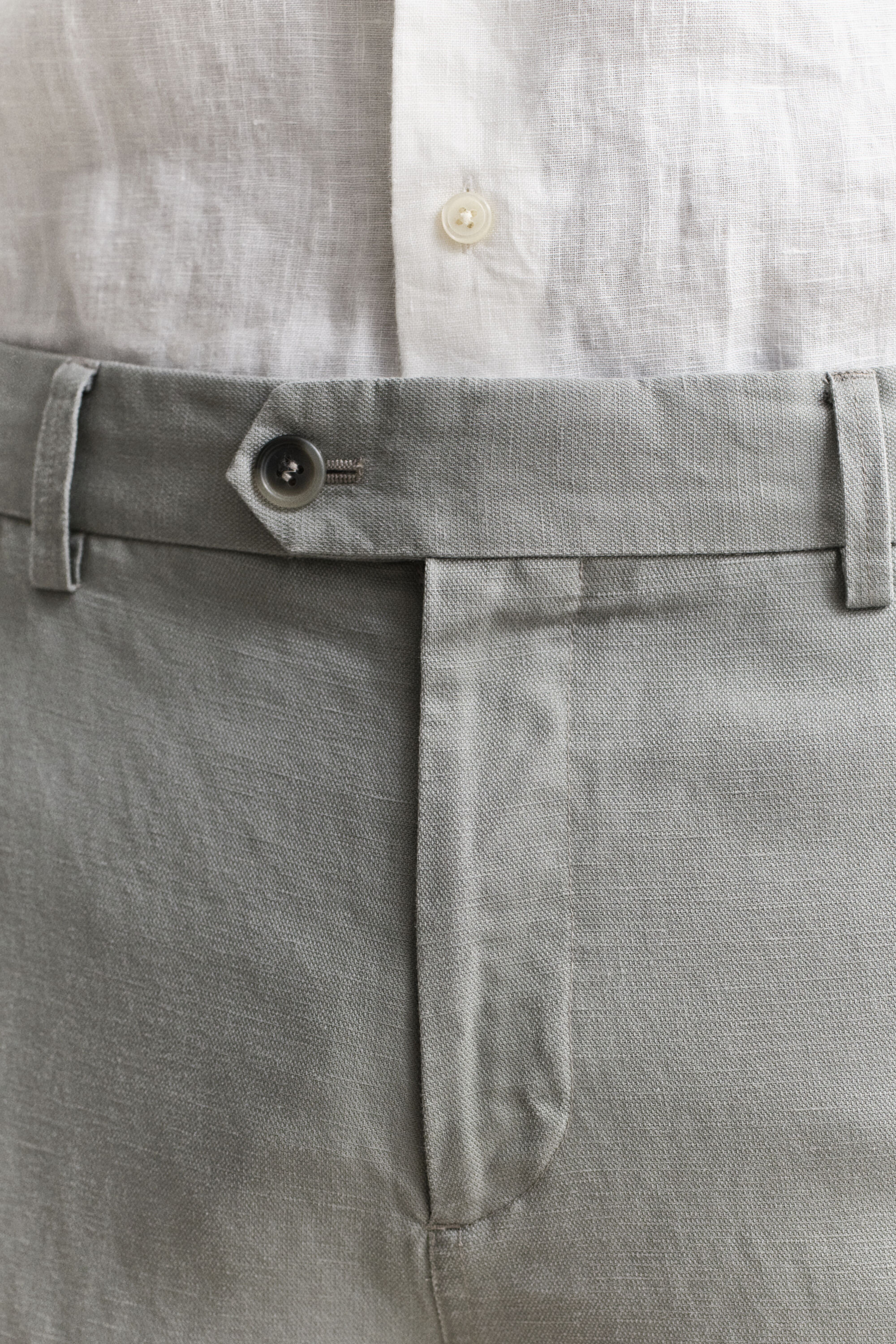 Kostymbyxor i lyocell och linne