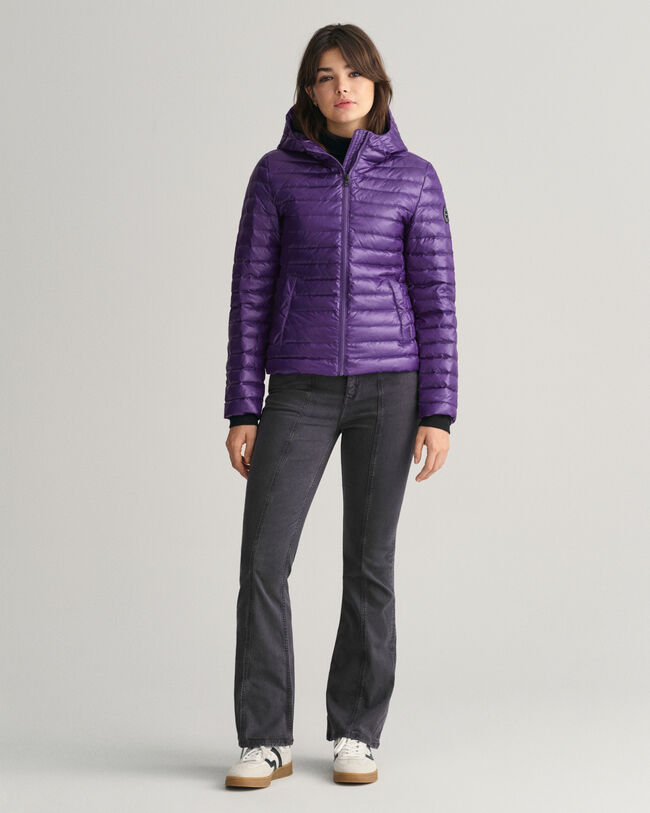 Teen Girls l&auml;tt vadderad dunjacka med glans