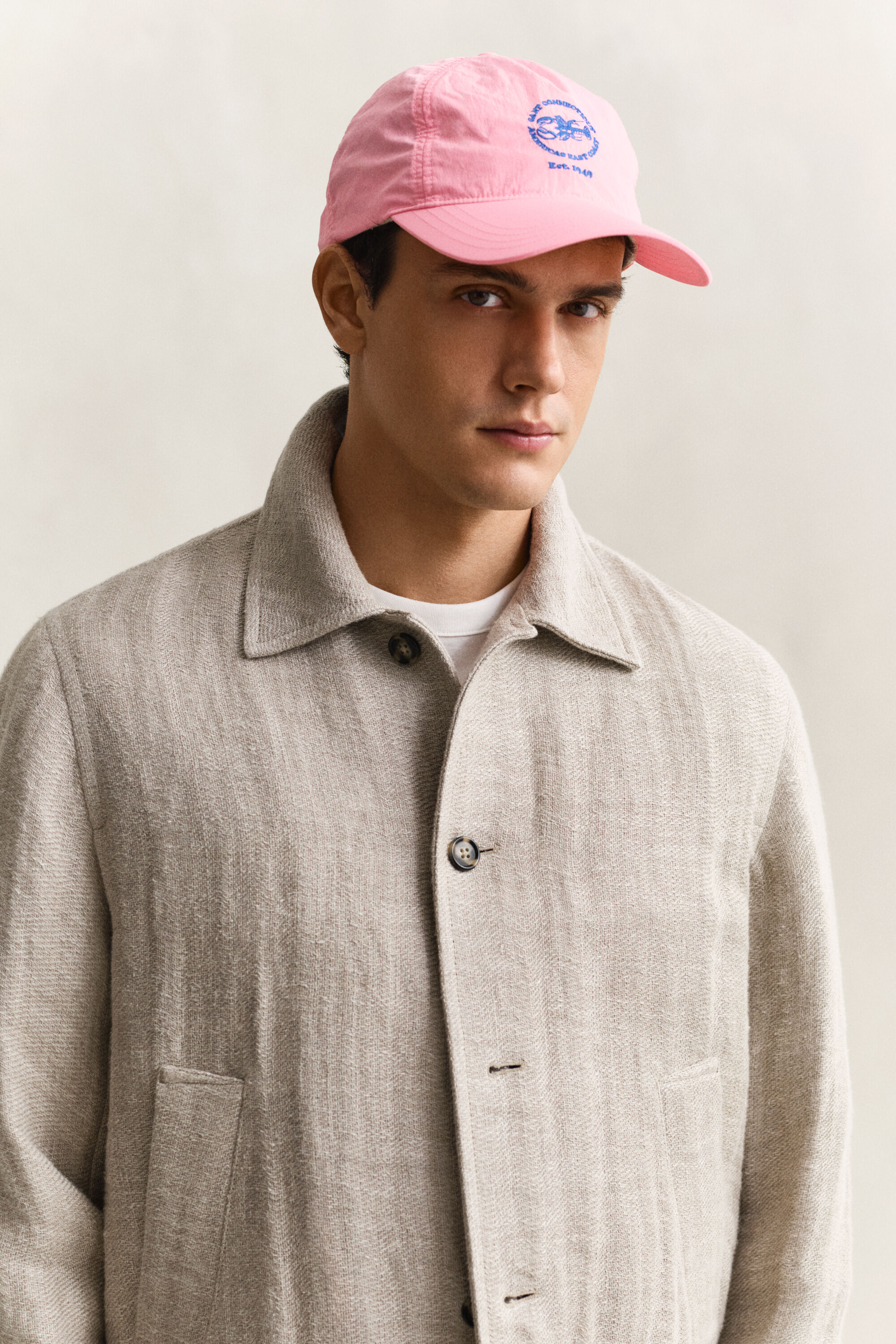 Tvättad krinklad keps