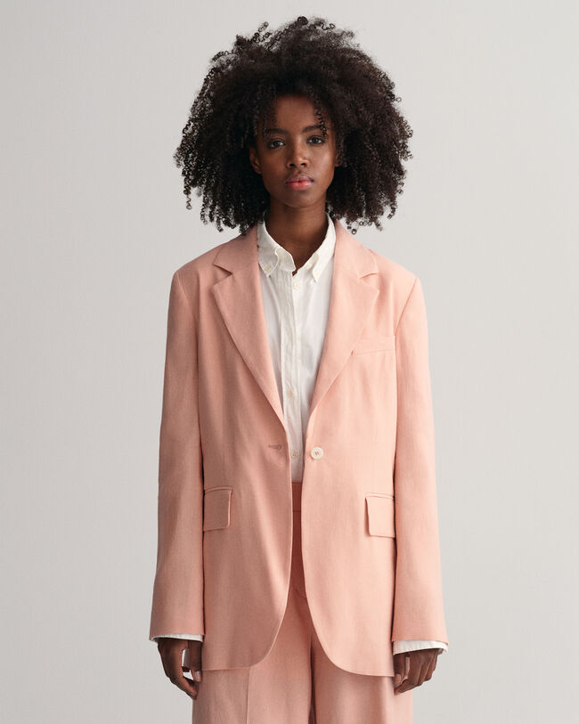 Regular Fit Stretchig linneblazer