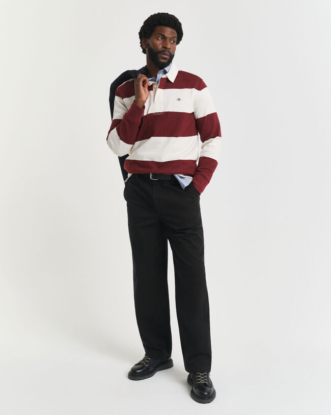 Relaxed fit chinos i bomullstwill