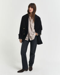 Relaxed fit rutig skjorta i borstad flanell