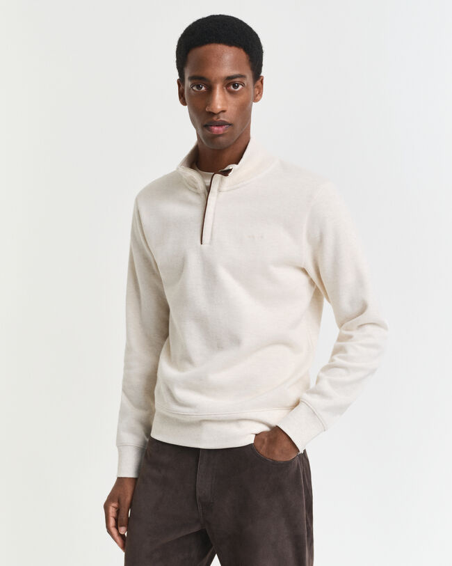 Sacker Rib sweatshirt med half-zip