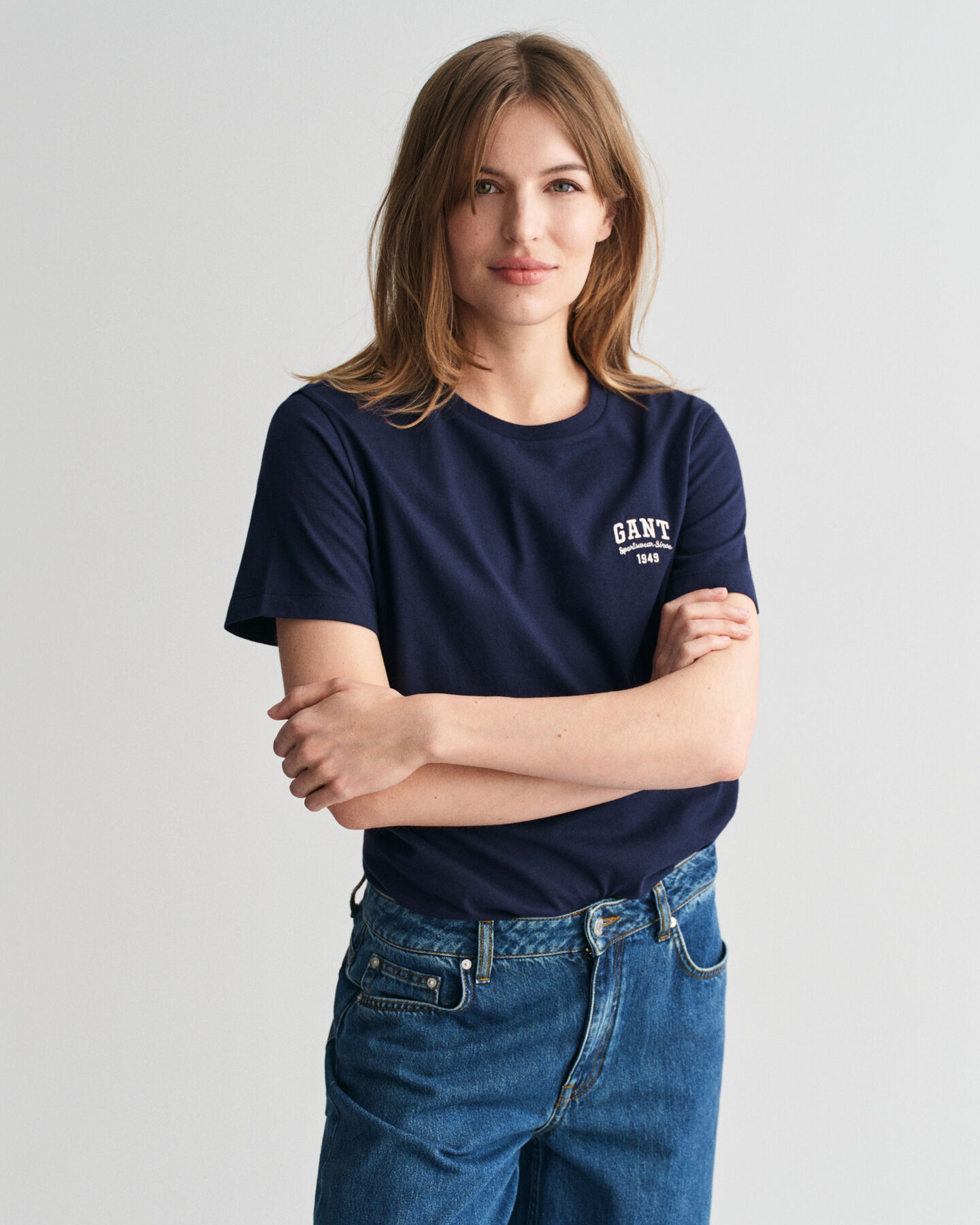 T-shirt med litet motiv