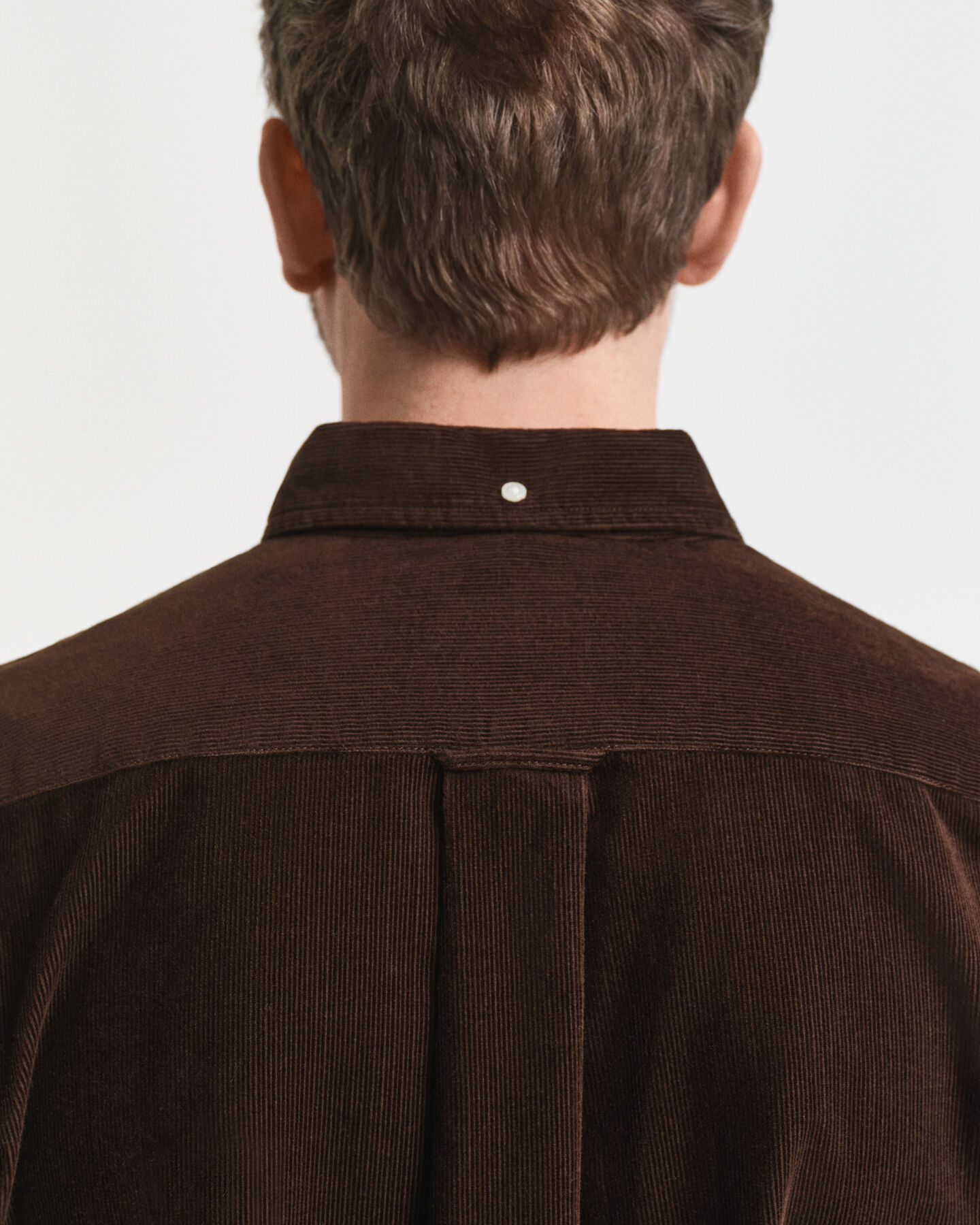 Regular fit skjorta i bomullsmanchester