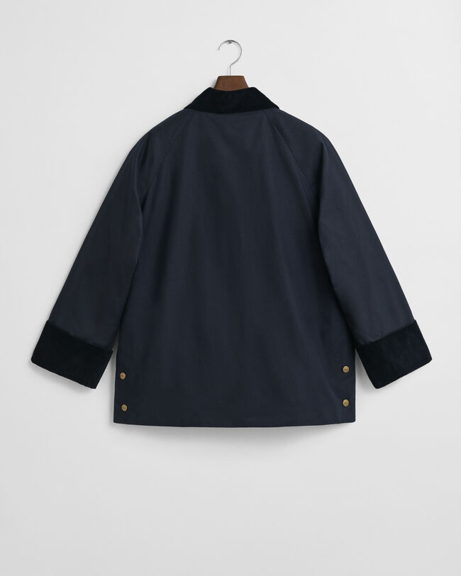 Double Decker-jacka i vaxad bomull