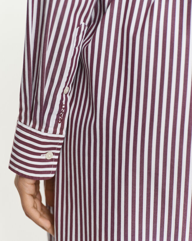 Klassisk skjortklänning i poplin med bälte