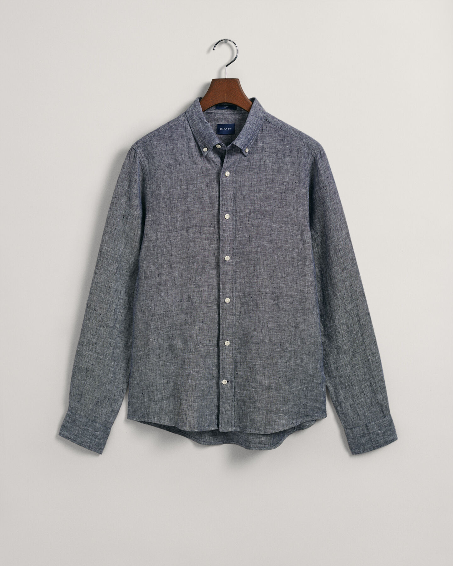 Slim fit linneskjorta