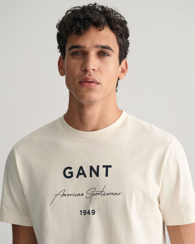 T-shirt med GANT-tryck
