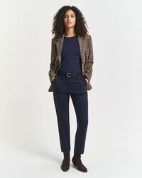 Tunn långärmad T-shirt i bomull