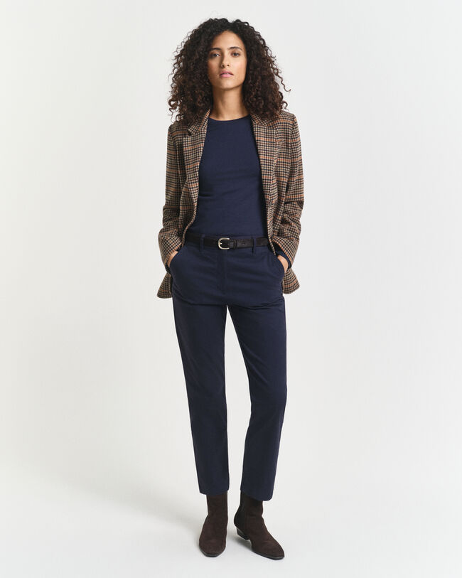 Tunn långärmad T-shirt i bomull