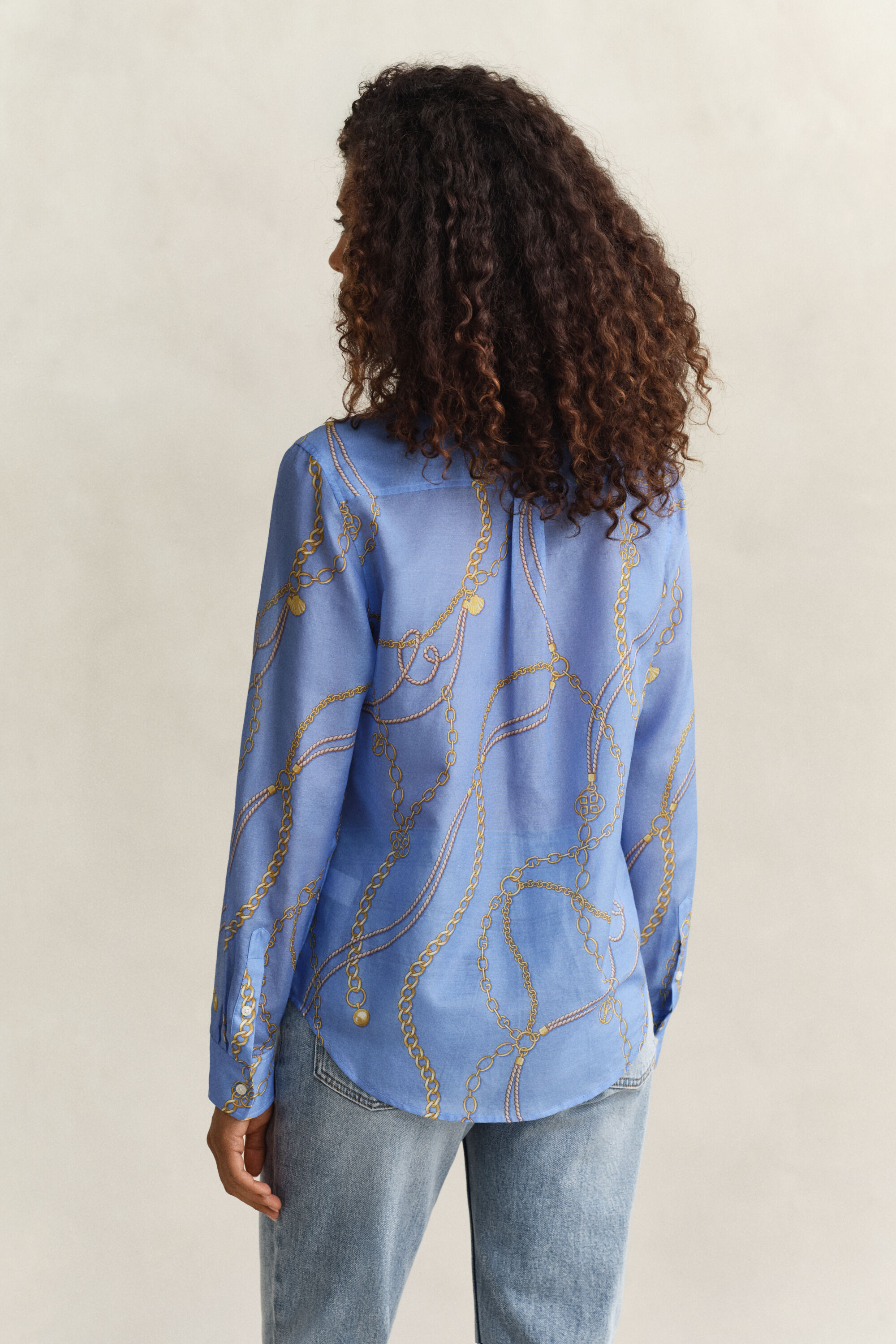 Skjorta i bomull och silke