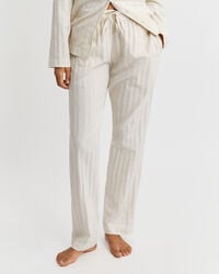 Randig satinpyjamas i presentförpackning