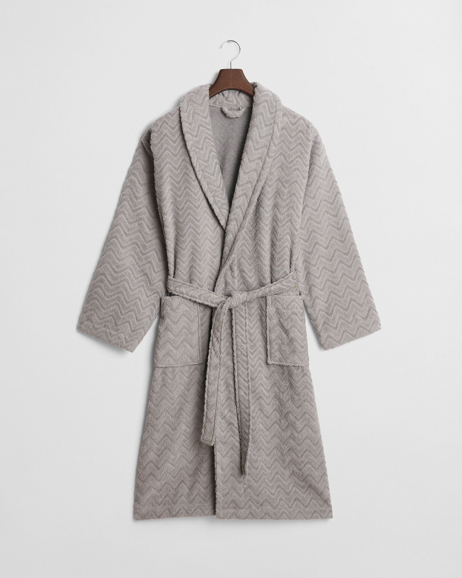 Fiskbensmönstrad badrock i jacquard