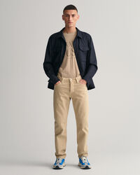 Arley regular fit f&auml;rgade jeans