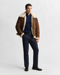 Tröja med half-zip i extra fin merinoull