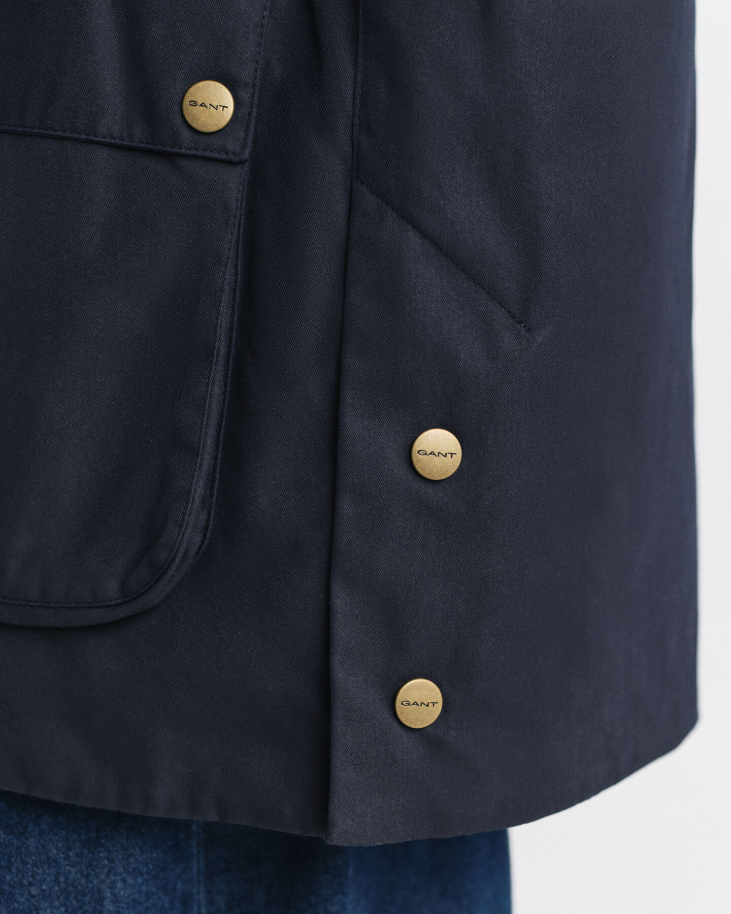 Double Decker-jacka i vaxad bomull