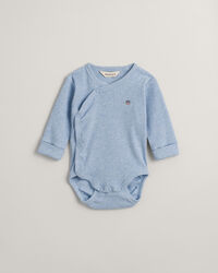 Baby Shield ribbstickad omlottbody