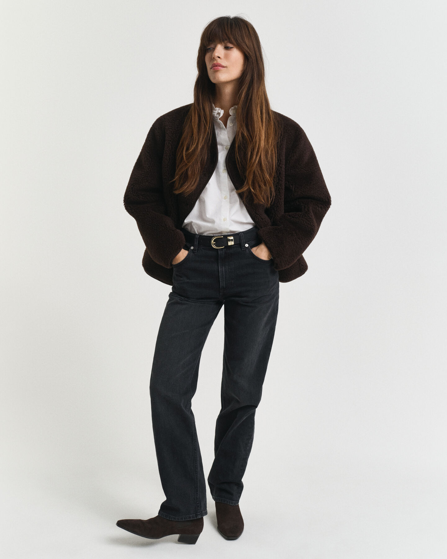 Stretchjeans med raka ben