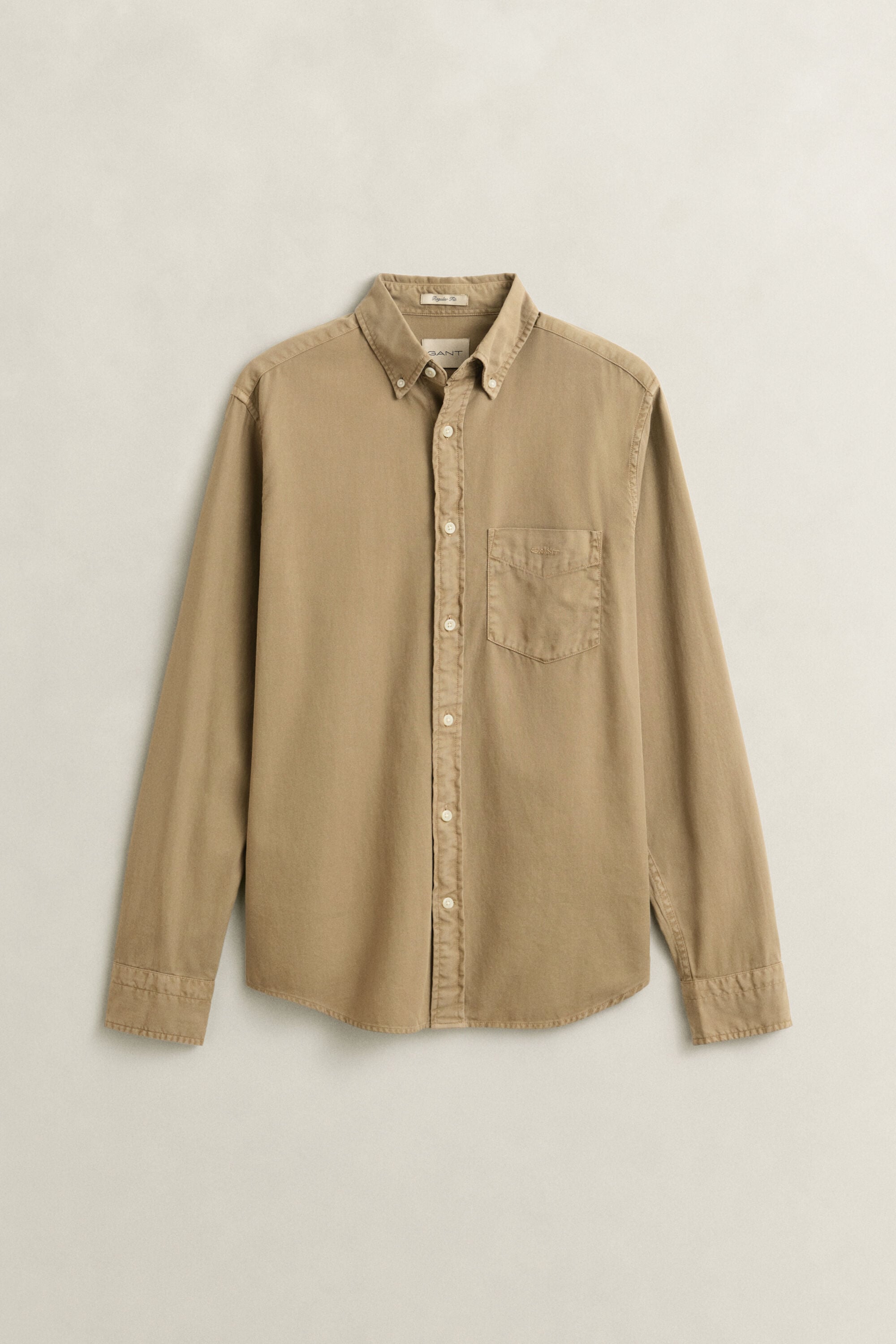 Regular fit twillskjorta