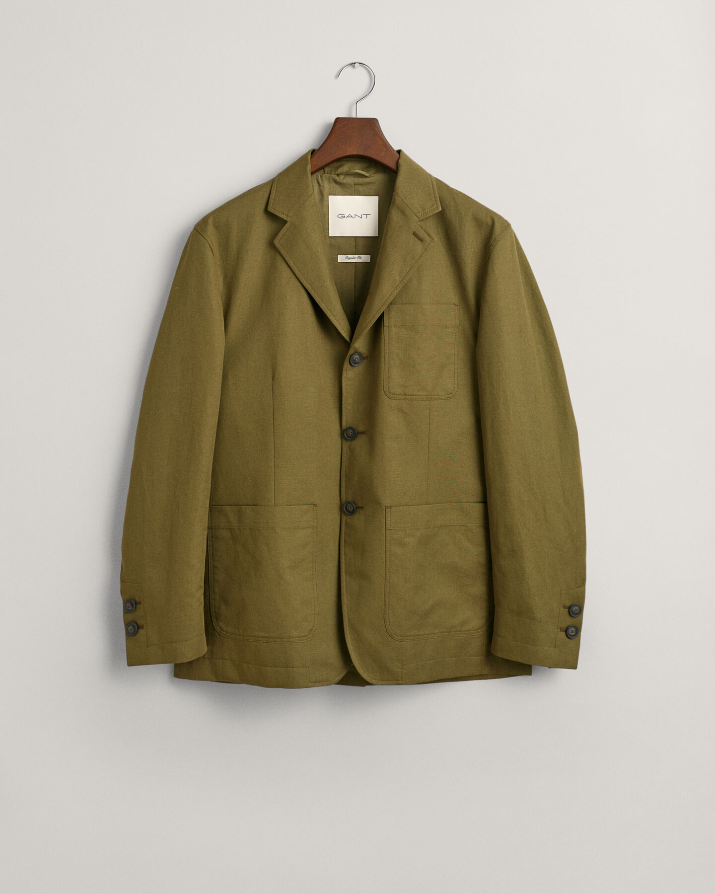 Regular fit bomullskavaj