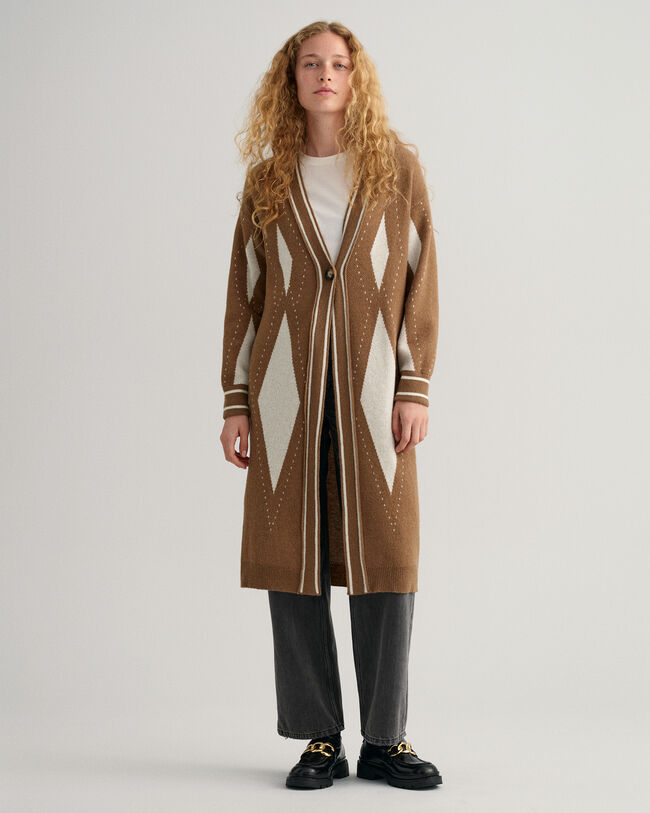 Argyle l&aring;ng kofta